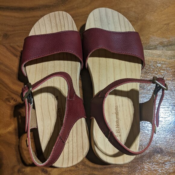 El Naturalista - Path Shokunin Wooden Heel Sandals N5831T | Size 36 | Path Rioja - Picture 9 of 16